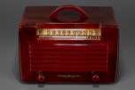 Translucent Tortoise with Maroon General Electric L-573 Catalin Radio